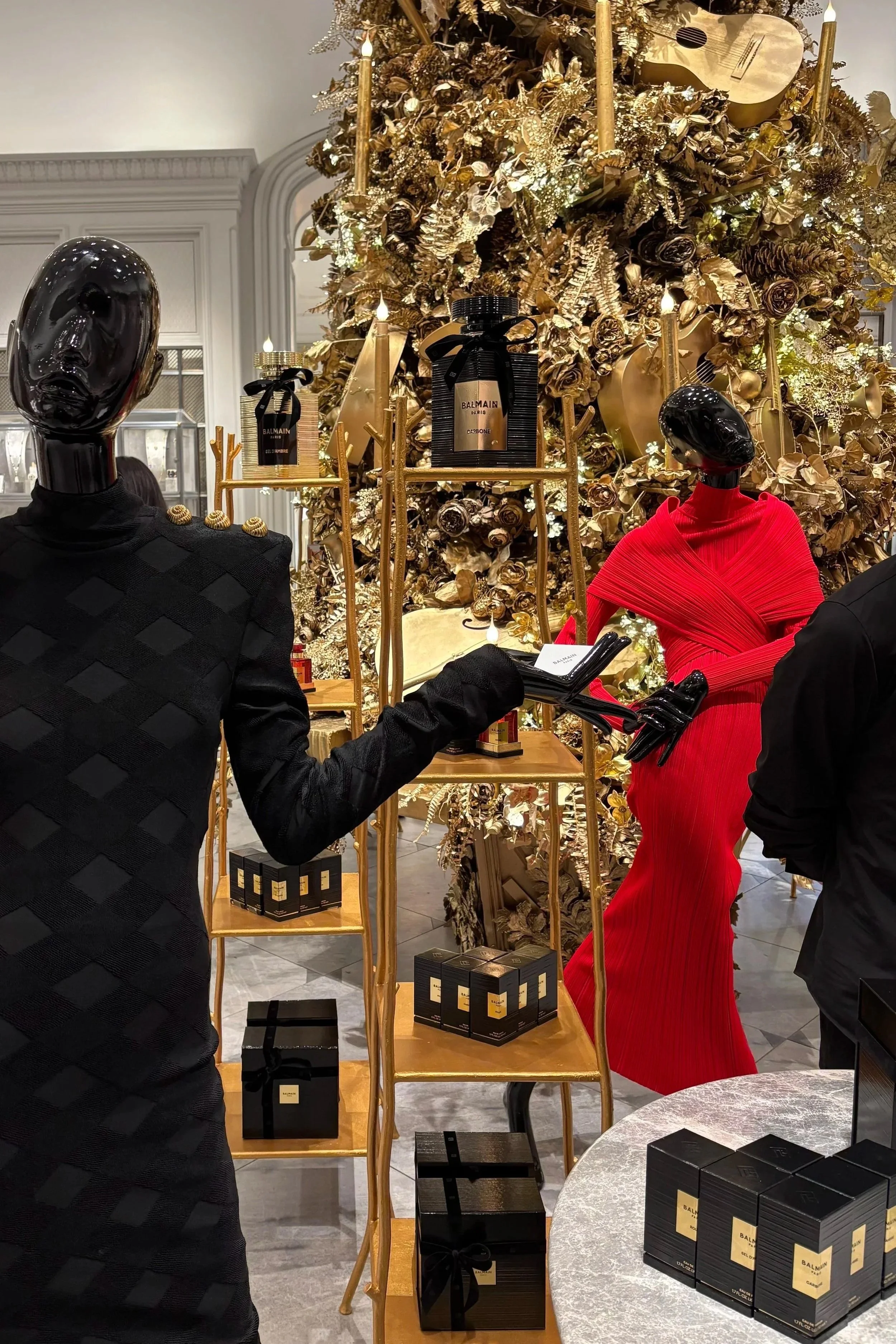 Balmain Paris store entry styling