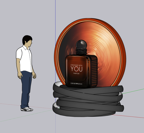 Emporio Armani Stronger With You 3D concept