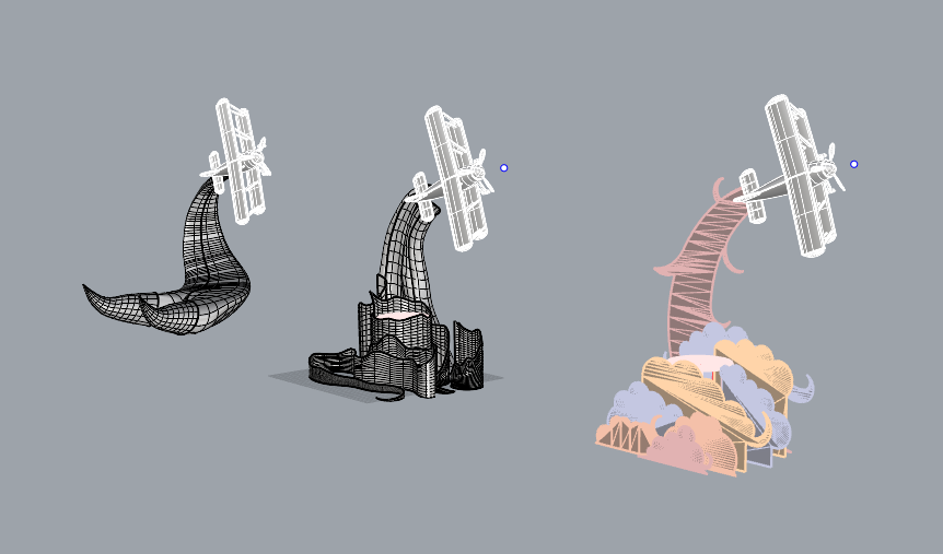 Launch unit 3D alternate render